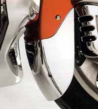 Bavette extra longue chromée