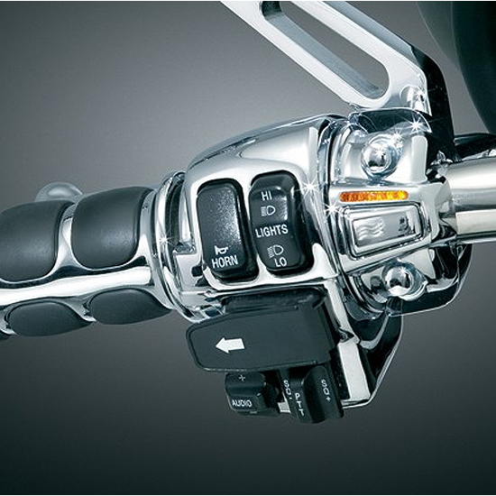 HEAT DEMON LEFT GRIP WARMERS CHROME