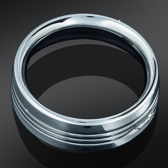 CHROME HEADLAMP TRIM RING 7" FOR '14 TOURING