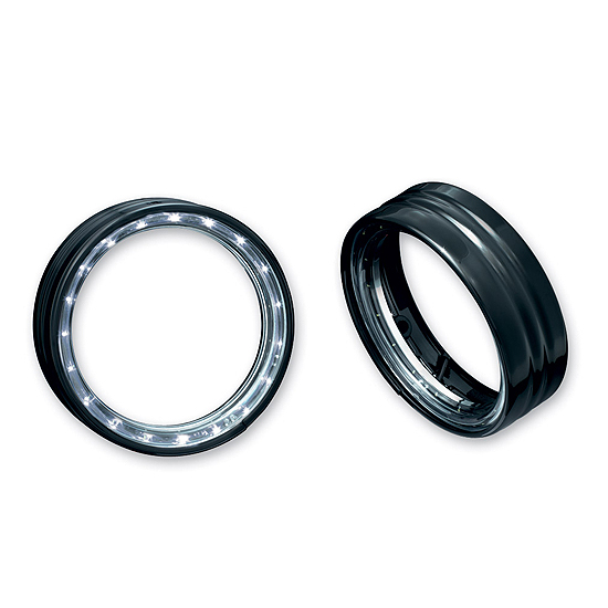 L.E.D. HALO TRIM RING, BLACK FOR '14 TOURING