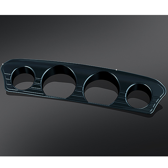 TRI-LINE GAUGE TRIM, GLOSS BLACK