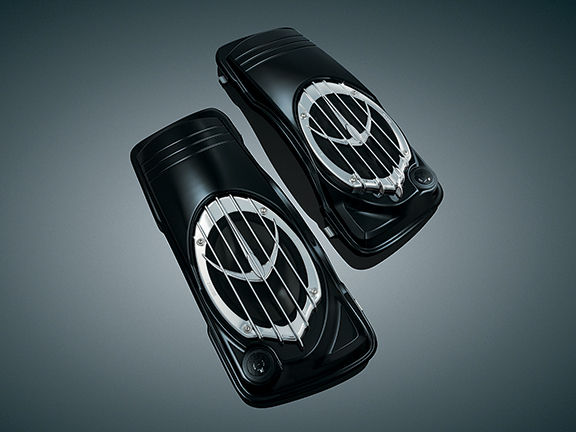 GLOSS BLK INJ MOLDED S.BAG LID W/SPEAKER 893